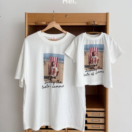 hei/10. beach T-shirt MOM
