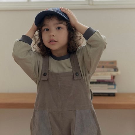 amigo/7. corduroy two color overalls  XS-XL
