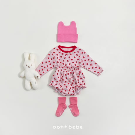 oottbebe/50. strawberry sand set bloomer S(0-6M)-M(6-12M)