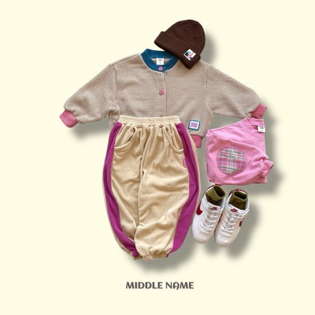 middlename/17. terry two color pants JS-JM
