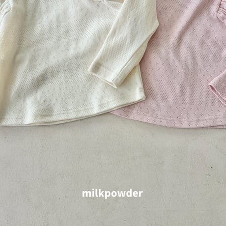 milkpowder/23. shirring T-shirt 5-11