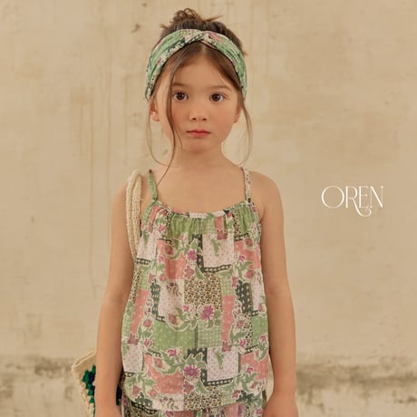 oren/41. maru string sleeveless updown set S-XL