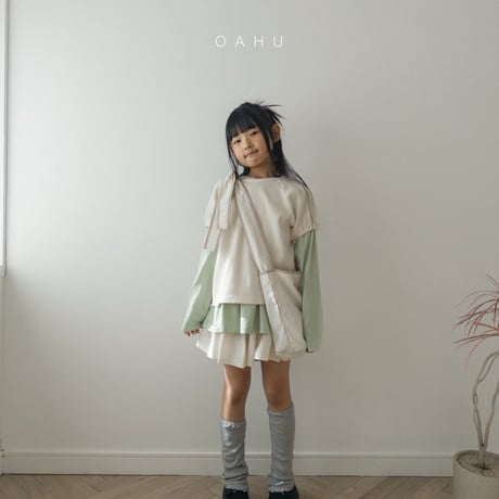 oahu/23. mini waffle T-shirt JS-JXL