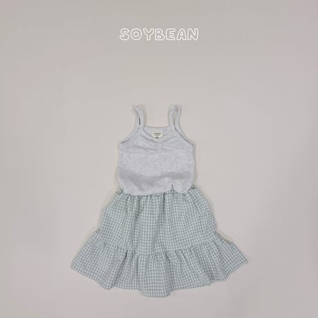 soybean/91. plan sleeveless set skirt XS-XL