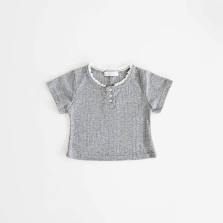 urbanrabbit/26. Eyelet Henley T-shirt XS-XL