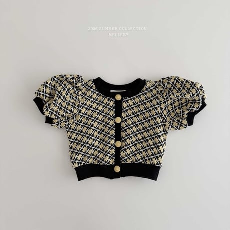 melikey/94. rika flower puff cardigan JS-JM