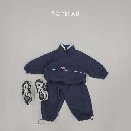 soybean/34. plan ) wind half zipup XS-XL