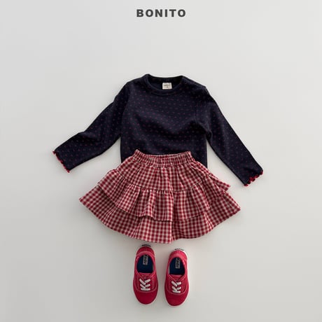 bonito/118. check kangkang skirt 12M-XL