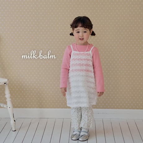 milkbalm/22. pin tuck flower pants XS-XL