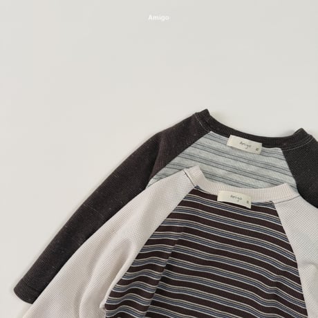 amigo/27. stripe raglan  XS-XL