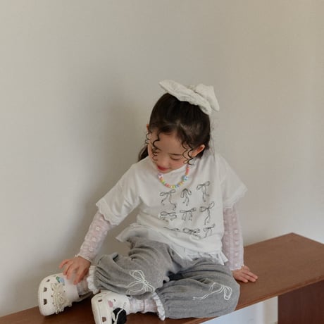 berryberry/25. ribbon half t T-shirt 5-11
