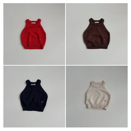 minirobe/19. Halter Neck Knit  S-XL