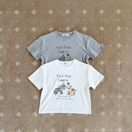 melikey/1. pony half t T-shirt XS-XL