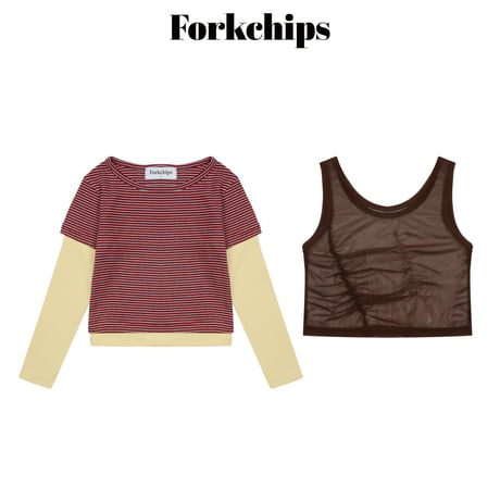 forkchips/40. bb rayerd T-shirt M-XL