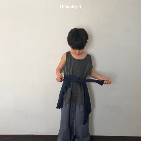 hibuddy/10. pig stripe sleeveless JS-JL