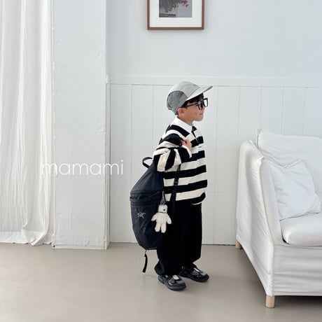 mamami/29. day rugby collar T-shirt JS-JL