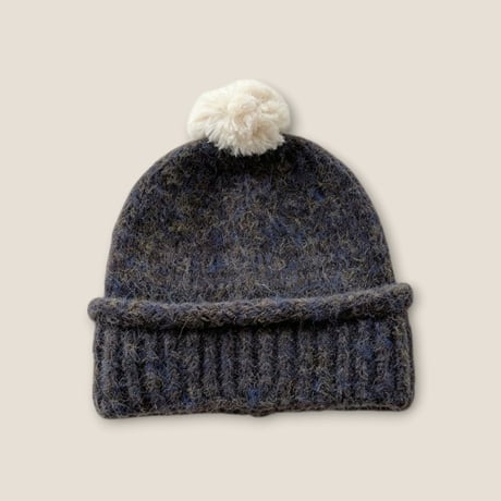 dudie/100. pompom knit hat FREE(48-52CM)