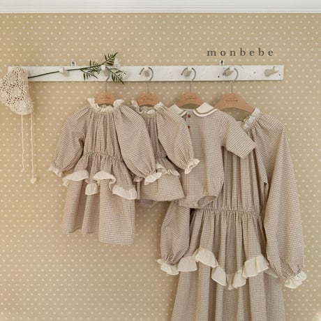 monbebe/2. vella one-piece S(1-2Y)-XL(7-8Y)
