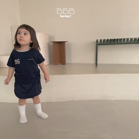 bellabambina/93. bebe two color half t T-shirt 12M-S