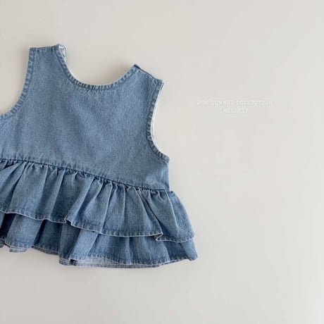 melikey/63. ribbon kangkang sleeveless blouse XS-XL