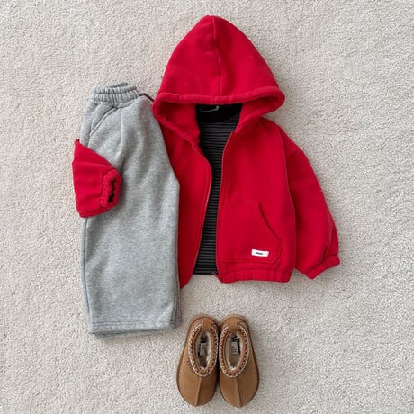 fromi/3. Fleece-Lined Wide Sweatpants S-XL
