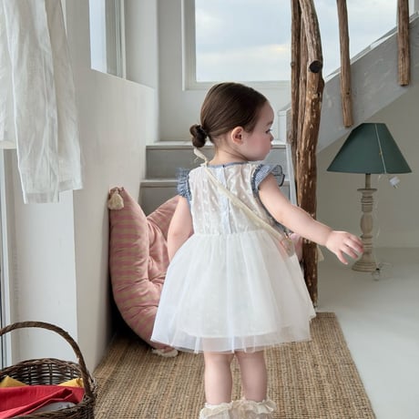 aiai/40. check syasya bollero one-piece S(6M-2Y)-XL(4-5Y)