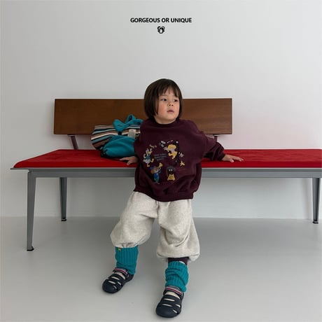 gou/80. go  you cartoon man-to-man JS(8-9Y)-JL(10-11Y)