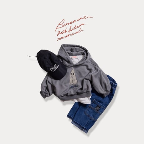 boneoune/90. ghost hood T-shirt JS-JL