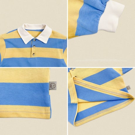 oottbebe/38. play rugby collar T-shirt XS(0-1Y)-XL(4-5Y)