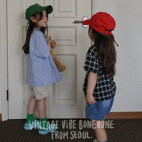 boneoune/93. multi check shirt JS-JL