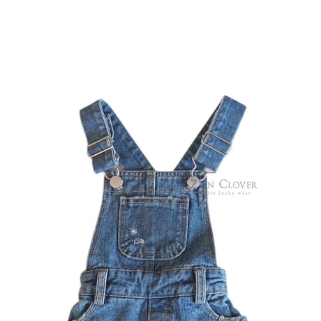 zanclover/111. off denim overalls 13-19