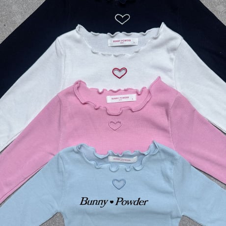 bunnypowder/58. heart T-shirt 2XL-4XL