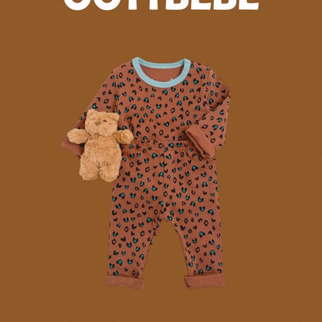 oottbebe/21. heart leopard inner wear XS(0-1Y)-XL(4-5Y)