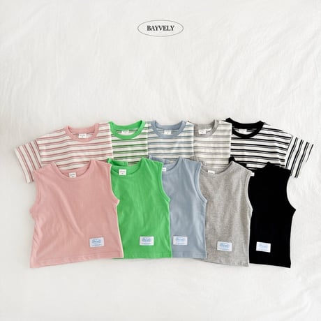 bayvely/32. 11ST half t plain sleeveless XS-XL