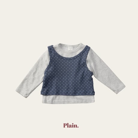 plain/34. dot rayerd sleeveless ) set XS-XL