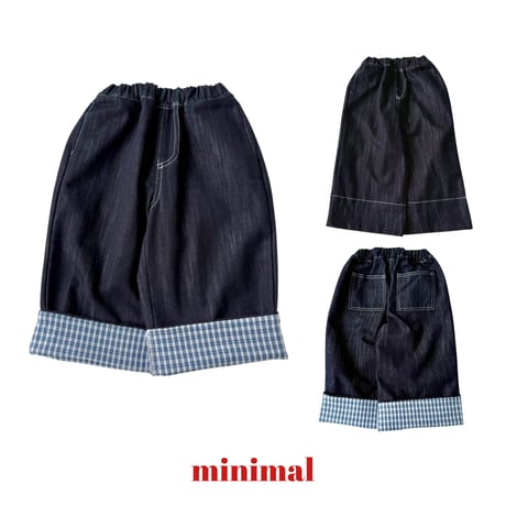 minimal/24. rollup check denim JS-JM