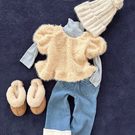 melikey/51. denim heart boots cut XS-XL