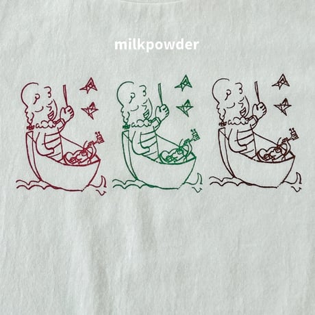 milkpowder/42. Sea girl T-shirt 13-15