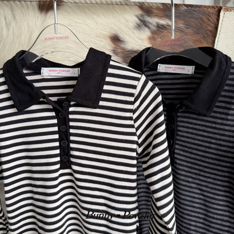 bunnypowder/84. collar T-shirt S-XL