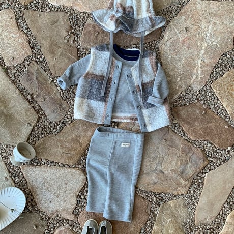 bebeholic/44. roy check vest S(6-12M)-L(18M-24M)