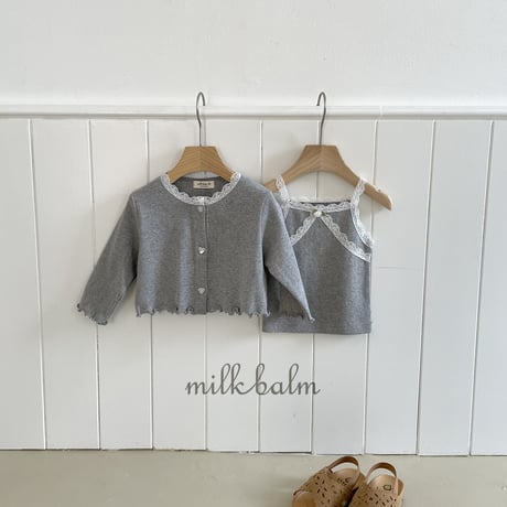 milkbalm/11. ailet sleeveless cardigan XS-XL
