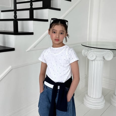 matilda/130. pleated denim half pants 15-19