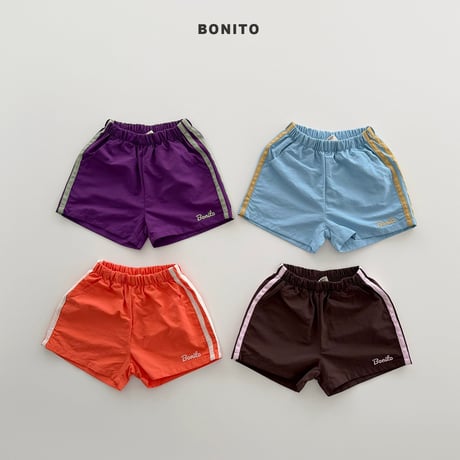 bonito/58. two line tape shorts? 12M-XL