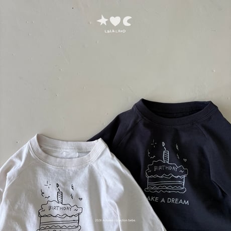 lalaland/56. b happy raglan T-shirt 6M-18M