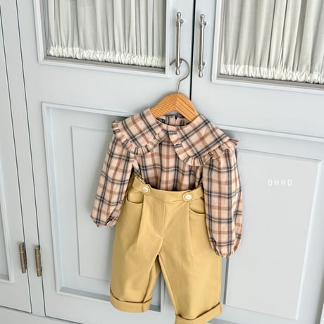 ohho/12. milk bizo pin tuck pants S-2XL