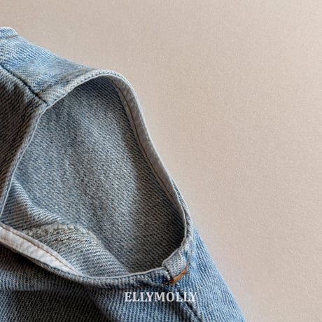 ellymolly/128. denim little pocket one-piece 13-15