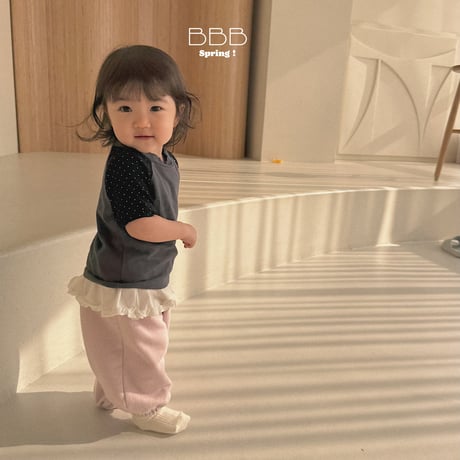 bellabambina/93. bebe two color half t T-shirt 12M-S