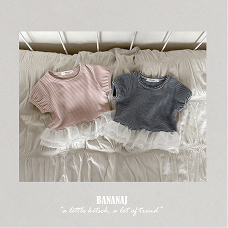 bananaj/19. peach sha T-shirt XS-JS