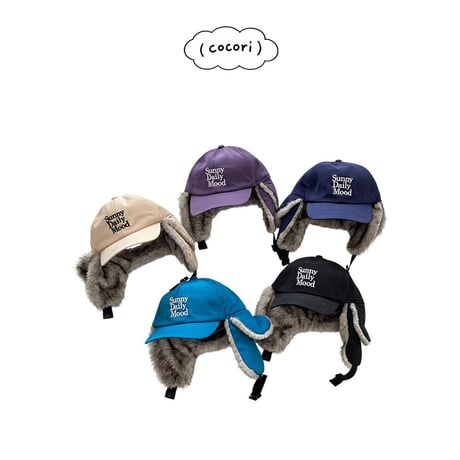 nightbebe/14. day warm fur withmom hat KIDS(52CM)-ADULT(56CM)