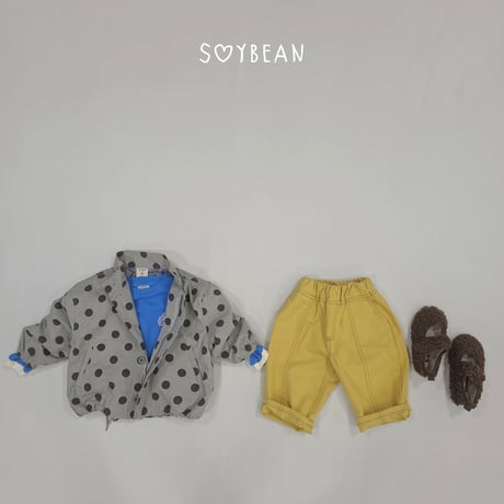 soybean/132. plan ) loose fit dot jacket XS-XL